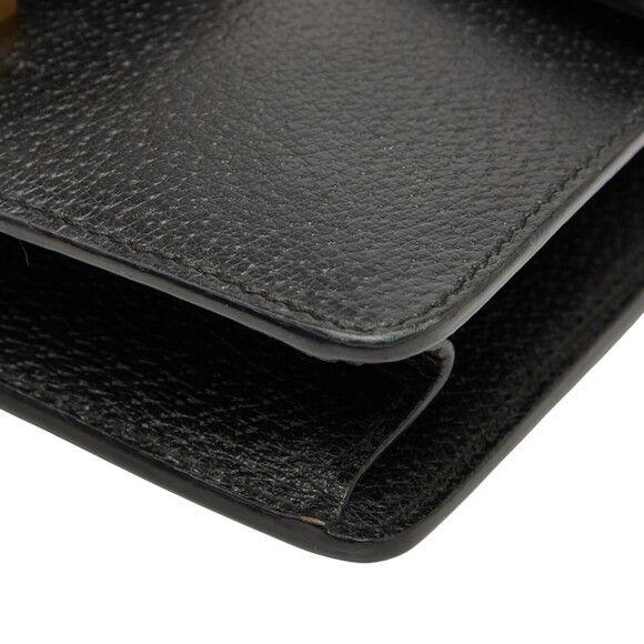 GUCCI Authentic Black Leather Shoulder Bag - Picture 4 of 12
